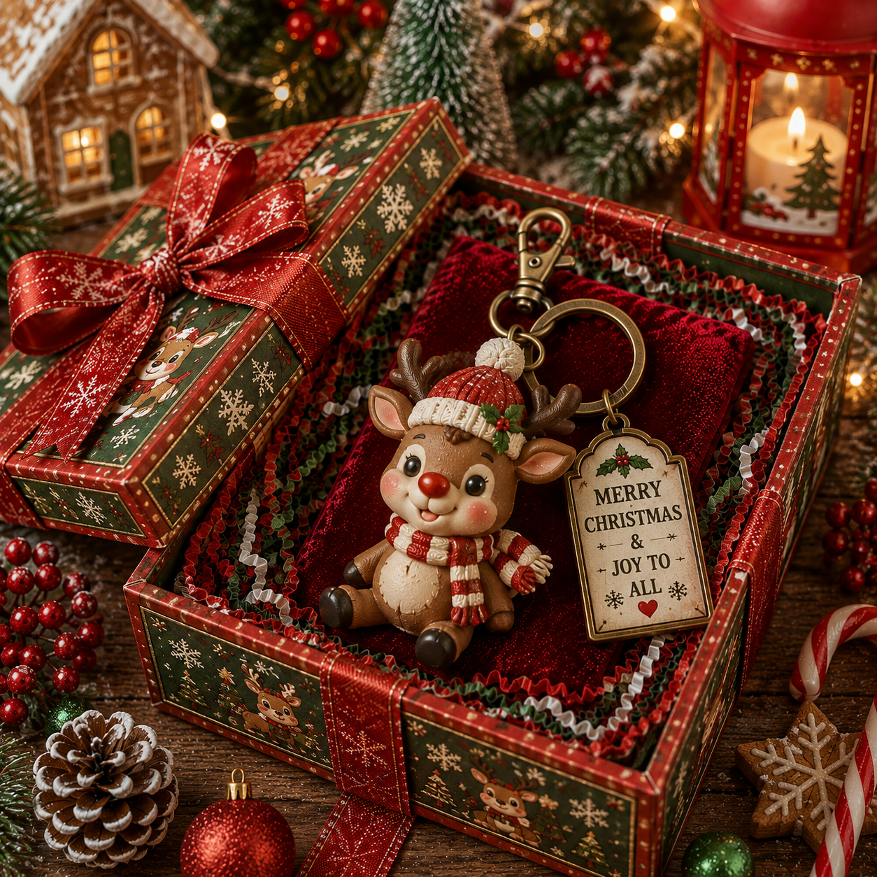 🎄 🎄 2026 Christmas Character Keychain Gift Box🎁