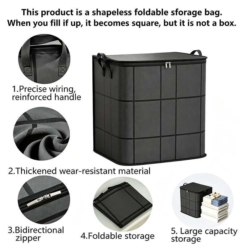 spacious moving storage bin zippered organizerfor quilts landing 08