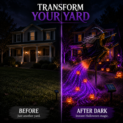 🎃 Halloween Magic Sale – 50% OFF ✨ Witch’s Magic Trail™ Solar Fiber Optic Garden Light