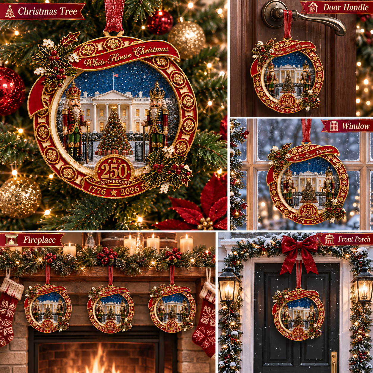 🔥"The Nutcracker" 250th Anniversary Ornament—Guarding the White House