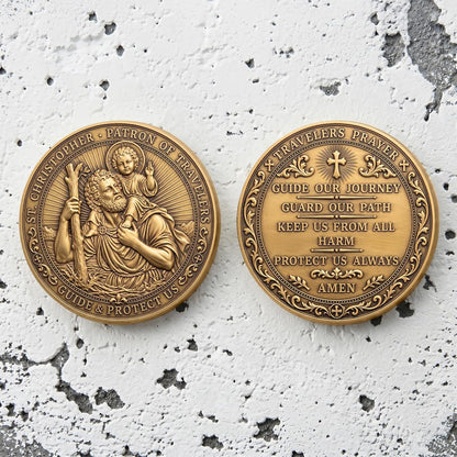 Saint Christopher Protection Challenge Coin