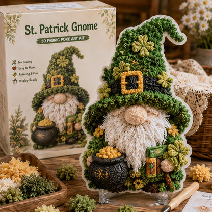 Gnome 3D Fabric Poke Art Kit