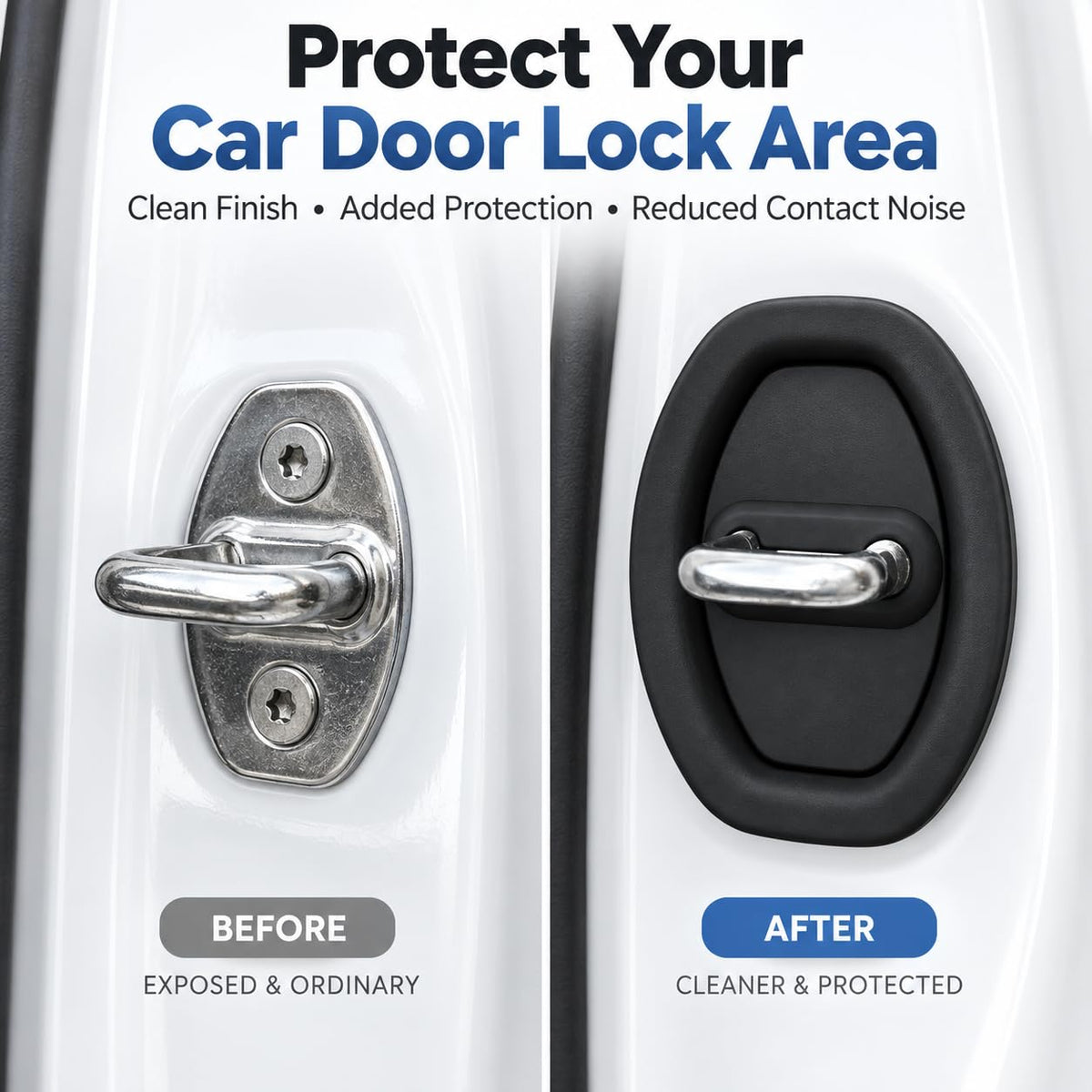 4 pcs door latch lock covers experience seamless installation with our self adhesive design landing 06