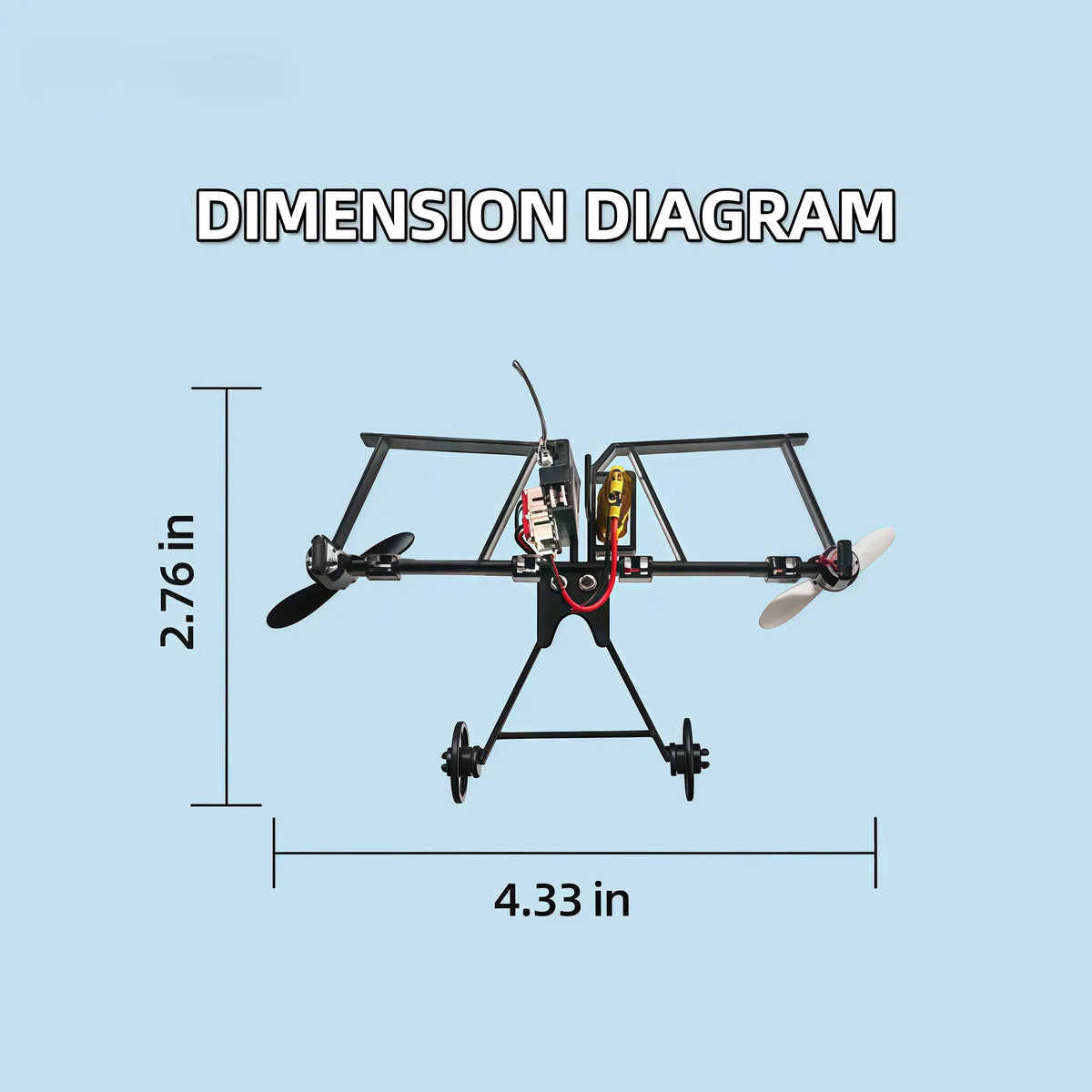 rc powered paper airplane kit landing 03