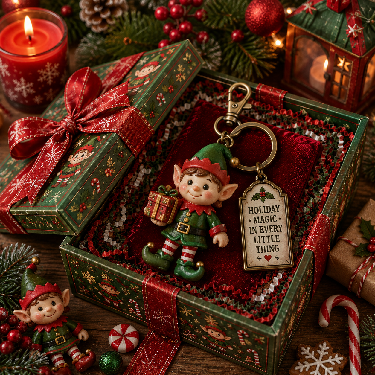 🎄 🎄 2026 Christmas Character Keychain Gift Box🎁