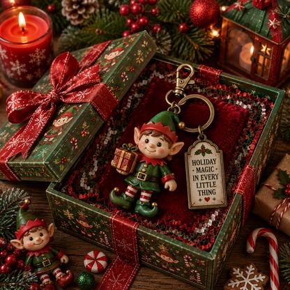 🎄 🎄 2026 Christmas Character Keychain Gift Box🎁