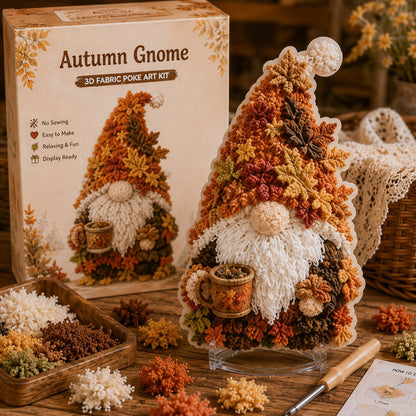 Gnome 3D Fabric Poke Art Kit