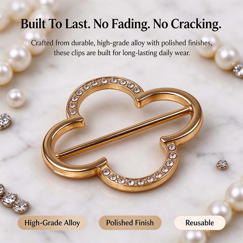 4 counts womens fashion metal shirt clips shape including round and heart designs landing 08