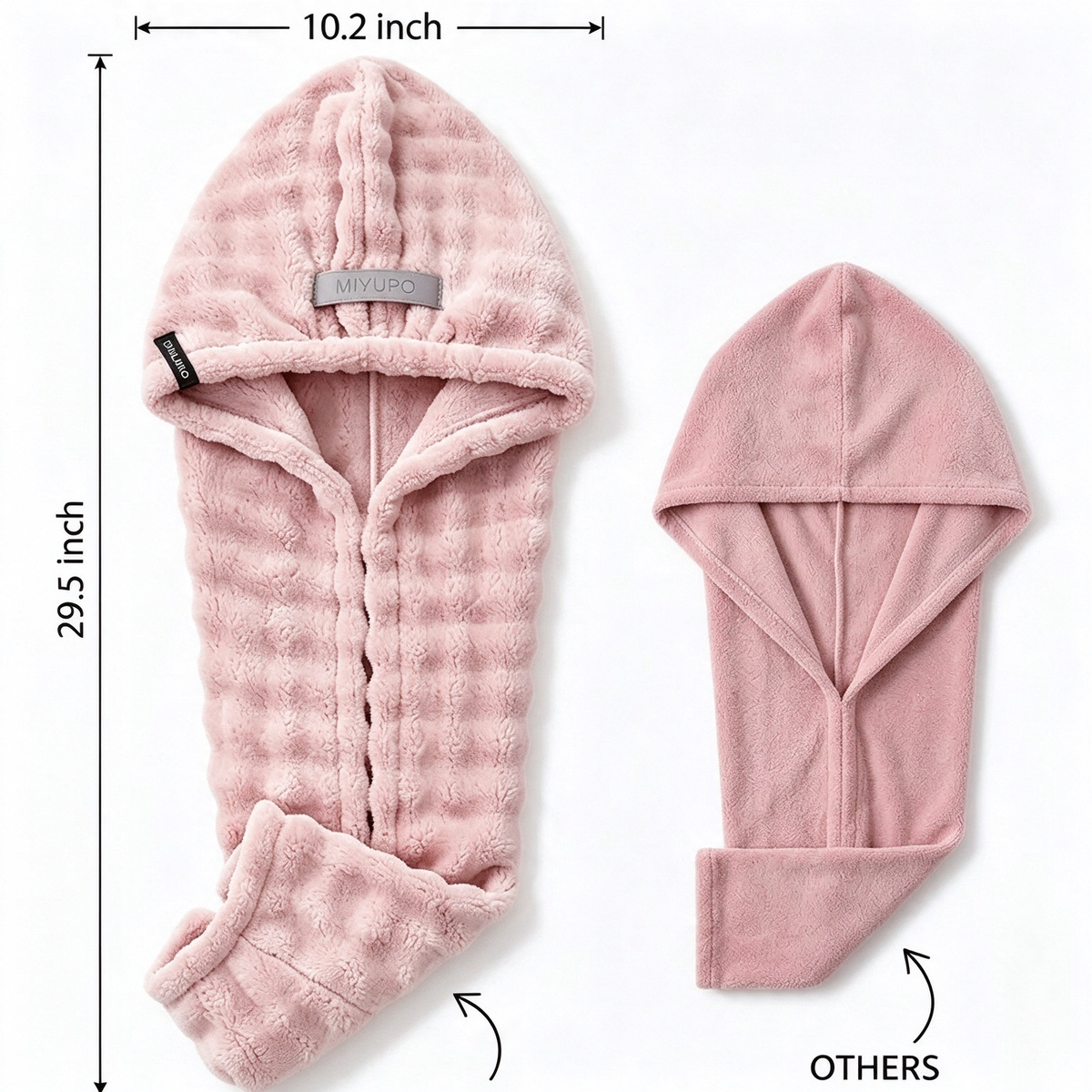 🏆Extra-Thick Microfiber Hair Drying Towel Cap Set, Super Absorbent Quick-Dry Hair Wrap 🧖‍♀️