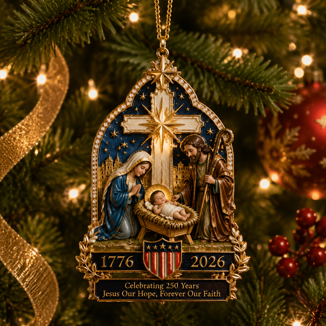 ✨ Limited anniversary edition 🔥Last 30pcs🔥✨Nativity scene Christmas tree ornament
