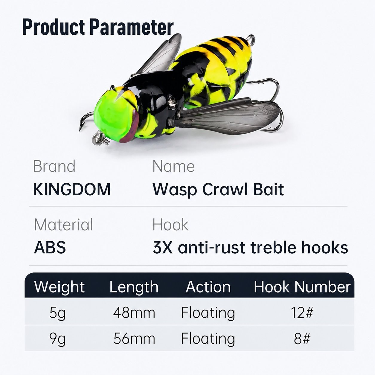 🔥 Last Day 49% OFF – 🐝 Bionic Wasp Topwater Lure That Triggers Explosive Strikes