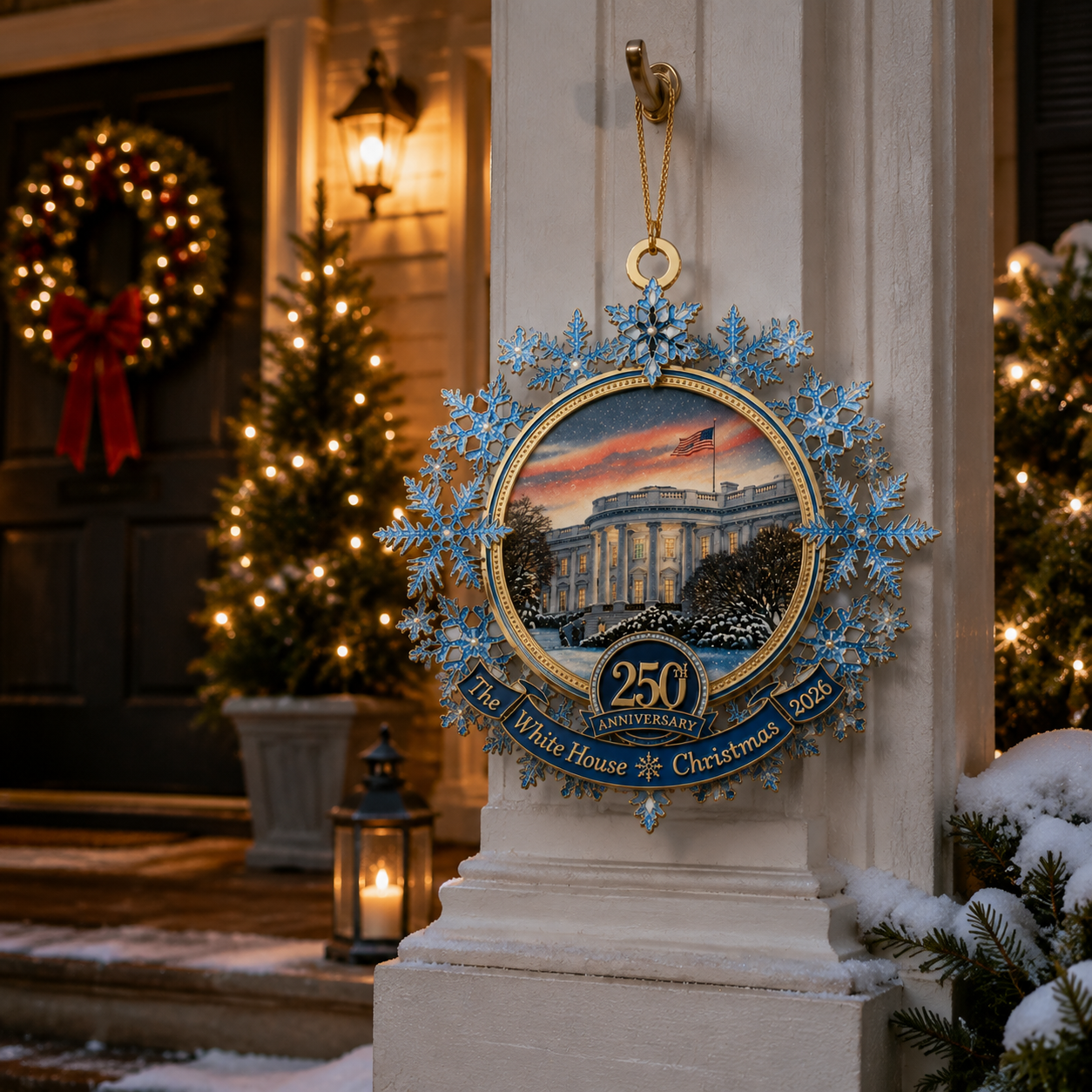 ✨White House 250th Anniversary Commemorative Snowflake Ornament