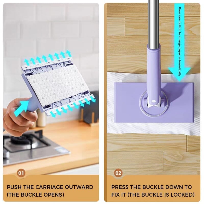 🧹 Automatic Cloth-Changing Mini Mop for Quick Everyday Cleaning