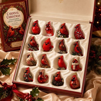 🔥Last 50pcs✨⏰ Limited anniversary edition✨cardinal Christmas 24-Day Countdown Calendar