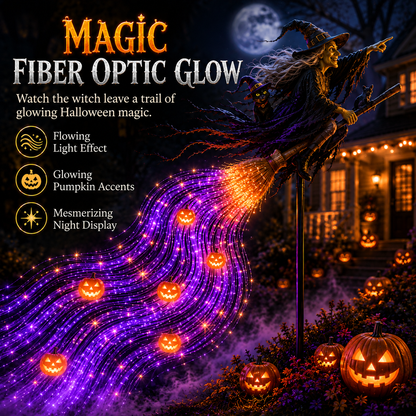 🎃 Halloween Magic Sale – 50% OFF ✨ Witch’s Magic Trail™ Solar Fiber Optic Garden Light