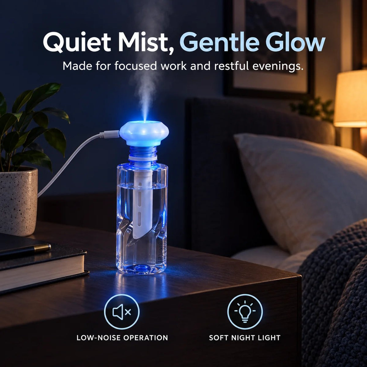 Dry Air Shouldn’t Follow You Everywhere — Portable USB Humidifier