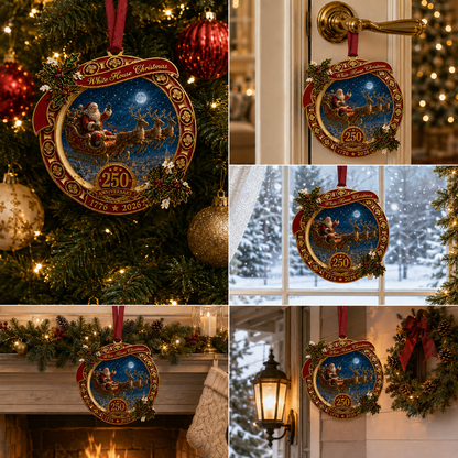 ✨250th Anniversary Edition Santa's Sleigh Scene Ornament