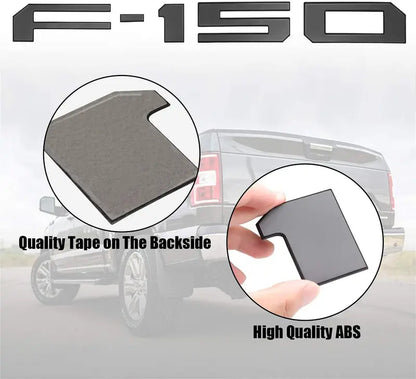 F-150 Upgrade Accessories: 3D Emblem – Tailgate Insert Lettering – Stylish Trim Designed for Pickup Owners