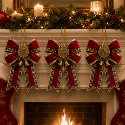 ✨250th Anniversary Bow Christmas Tree Ornament