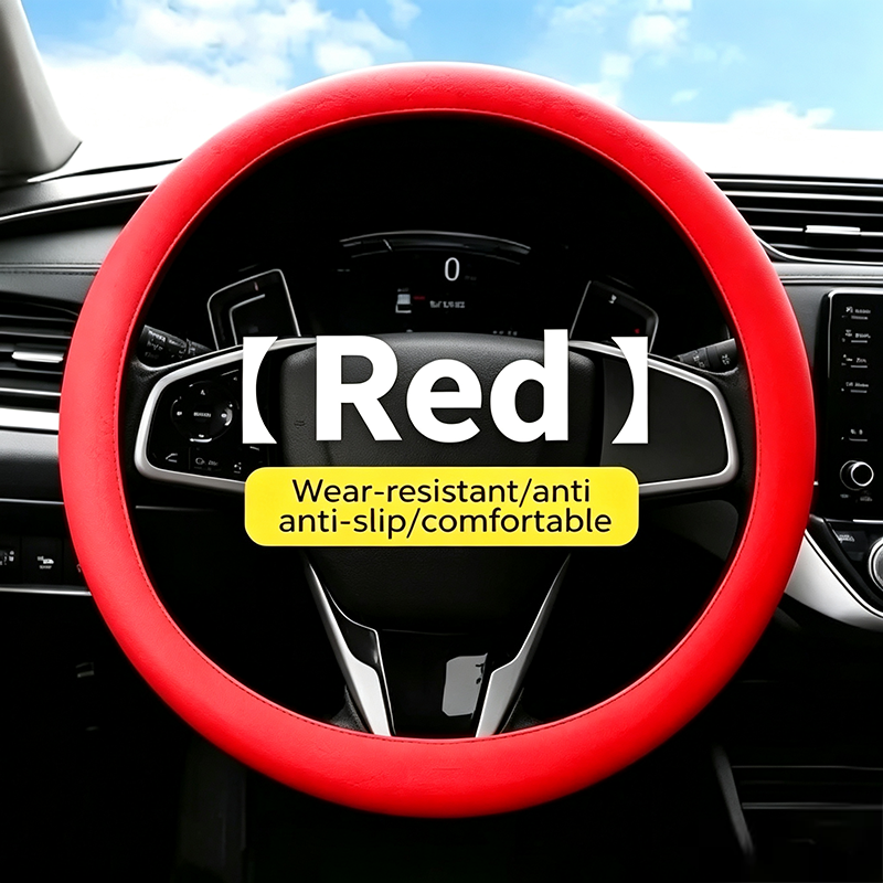 Universal Silicone Steering Wheel Cover, Non-Slip Soft Grip All Season Car 🚗