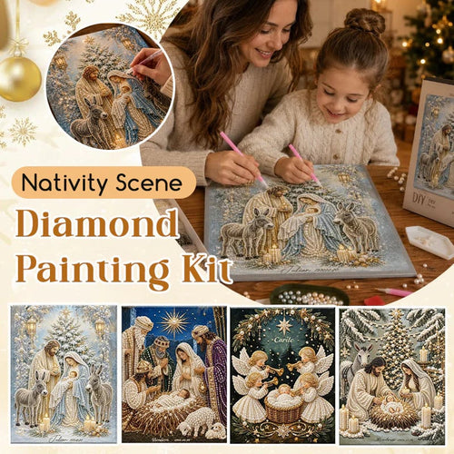 🎄 LAST DAY 49% OFF –🌟 Nativity Scene Diamond Painting Kit