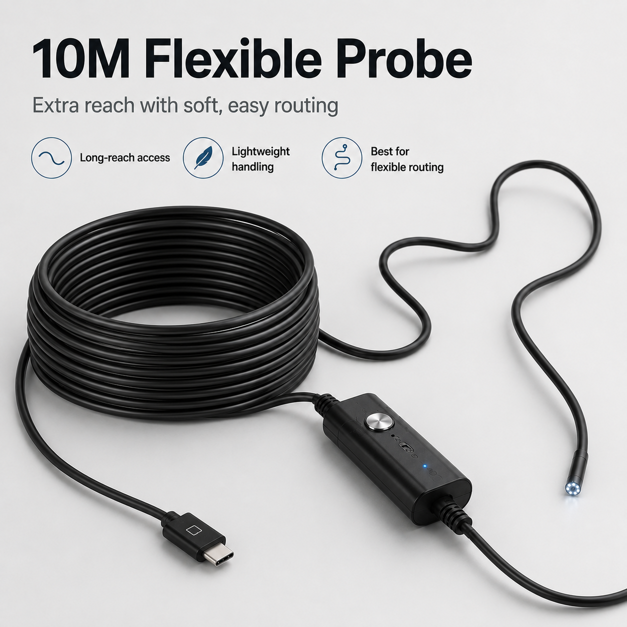 Limited -Time 50% OFF HD Endoscope Inspection Camera | 2M 5M 10M Waterproof Probe
