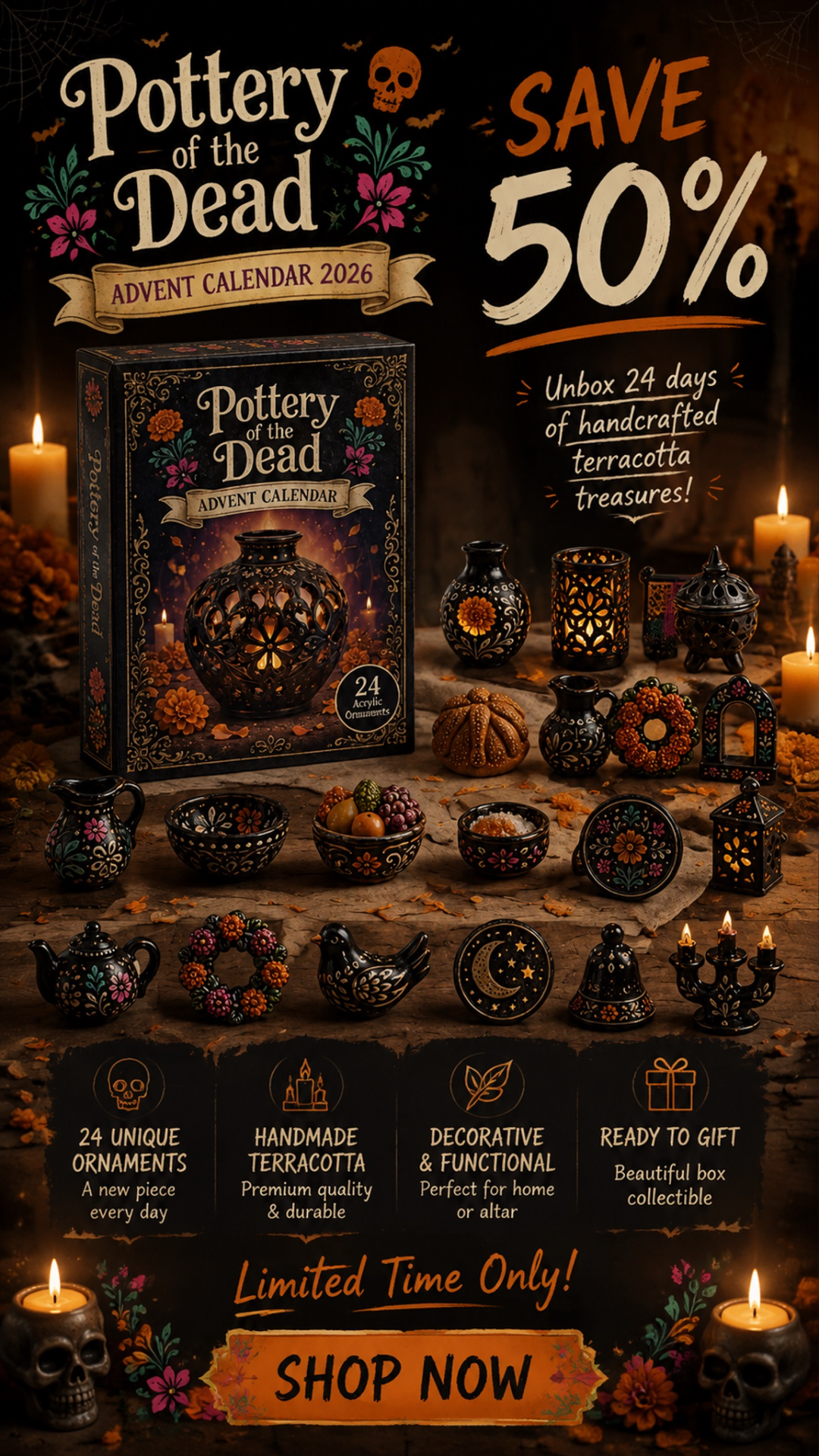 pottery of the dead advent calendar 2026 landing 02