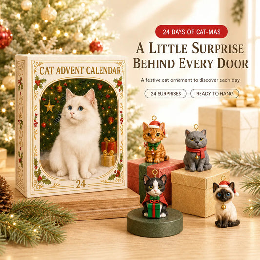 🐱🎄Advent Calendar 2026 Cat Advent Calendar - Gift for Adults Friends Cat Owners and Lovers Christmas Holiday Countdown Gift