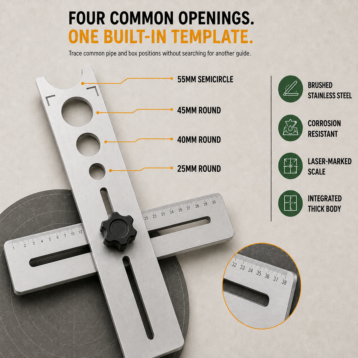 stainless steel tile positioning ruler landing 03