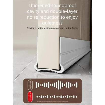 Triple Seal Under-Door Draft Stopper – Self-Adhesive PVC Weather Strip