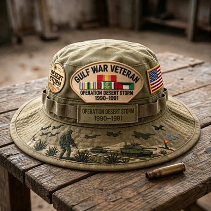 🇺🇸 Last Day Promo: 69% OFF 🎖️ - Gulf War Veteran Desert Storm Tribute Boonie Hat
