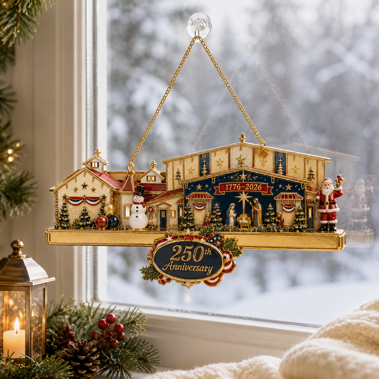 ✨250th Anniversary Christmas Village Ornament