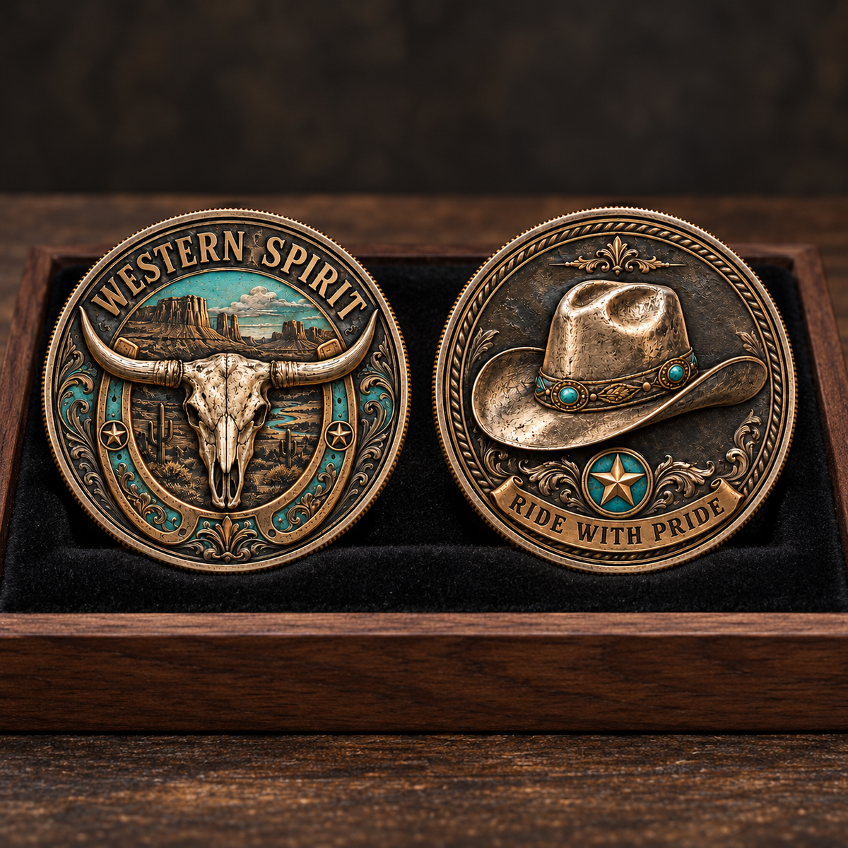 🎉🇺🇸 Limited Edition! 🔥Western Spirit Commemorative Coin