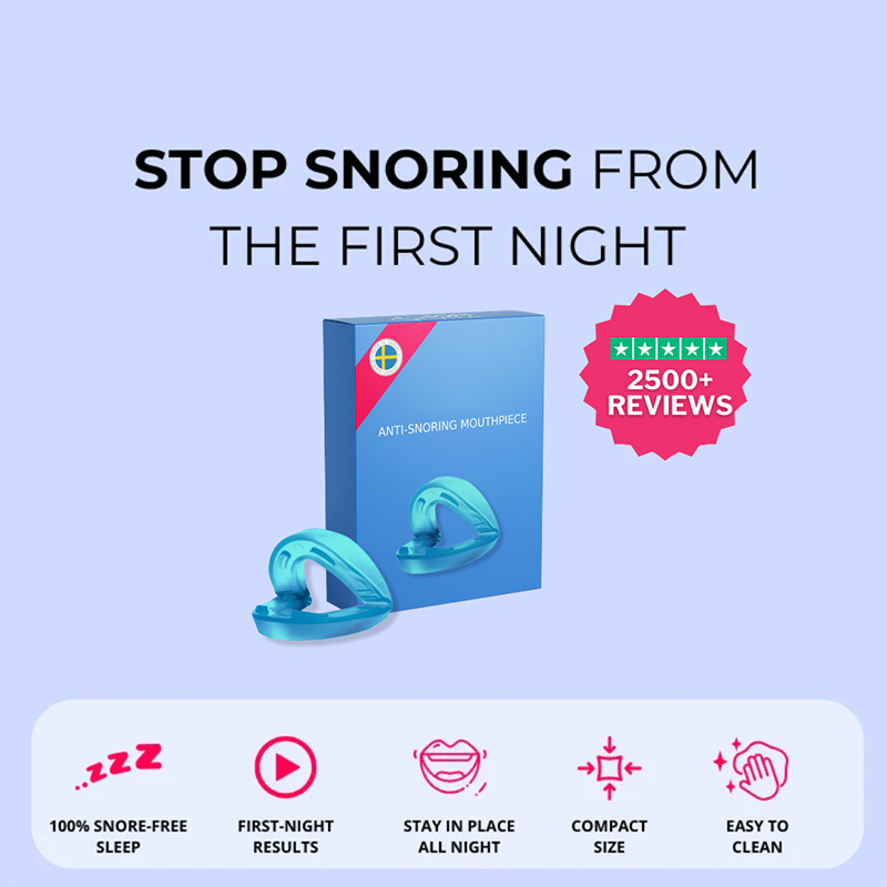 Universal Anti-Snoring Mouthpiece - Adjustable Comfort Fit for Better Sleep 😴