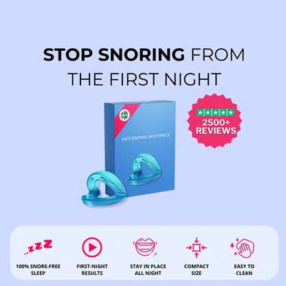 Universal Anti-Snoring Mouthpiece - Adjustable Comfort Fit for Better Sleep 😴
