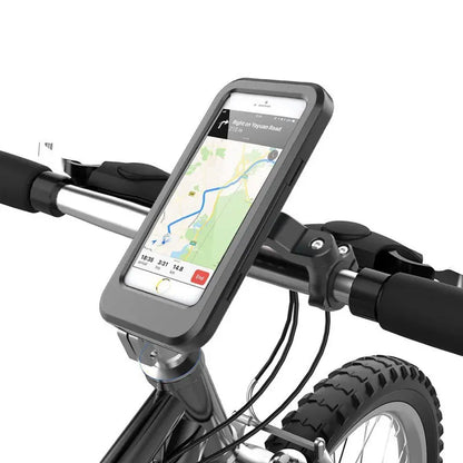 🚴 Waterproof Bike Phone Mount – 360° Rotating Shockproof Handlebar Holder for 4–6.7' Phones