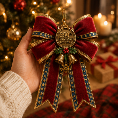 ✨250th Anniversary Bow Christmas Tree Ornament