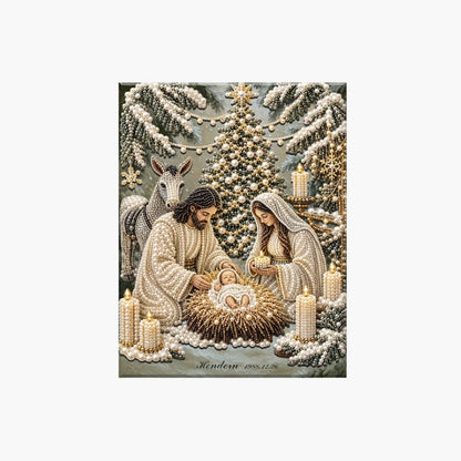 🎉🎄 Limited Edition!🔥🌟 Nativity Scene Diamond Painting Kit