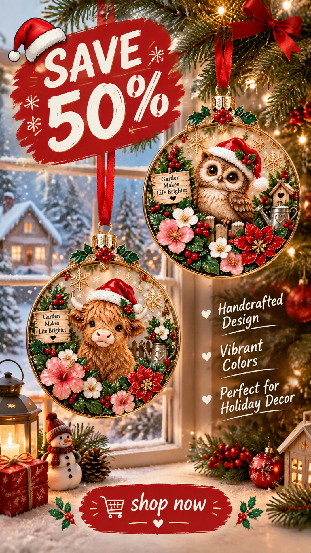 christmas floral holiday hanging decoration ornament garden makes life brighter landing 02
