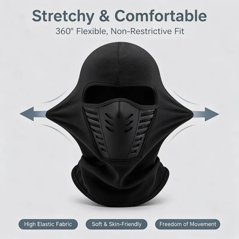 unisex fleece full face balaclava ski mask windproof anti haze soft sports outdoor hat landing 07