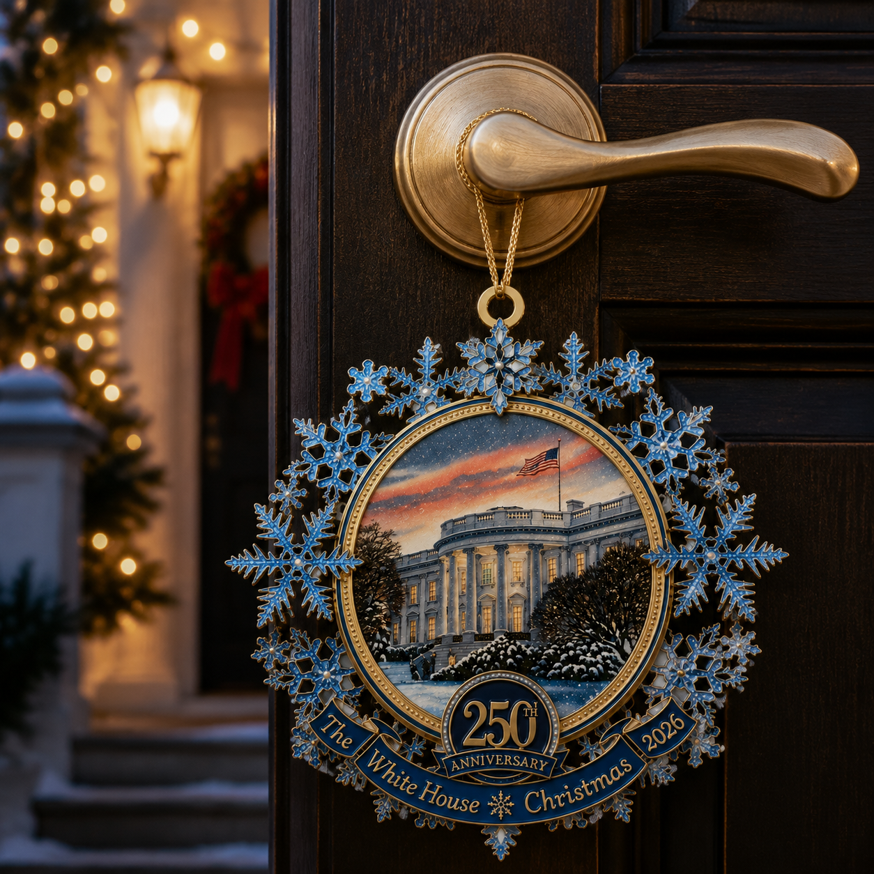 ✨White House 250th Anniversary Commemorative Snowflake Ornament