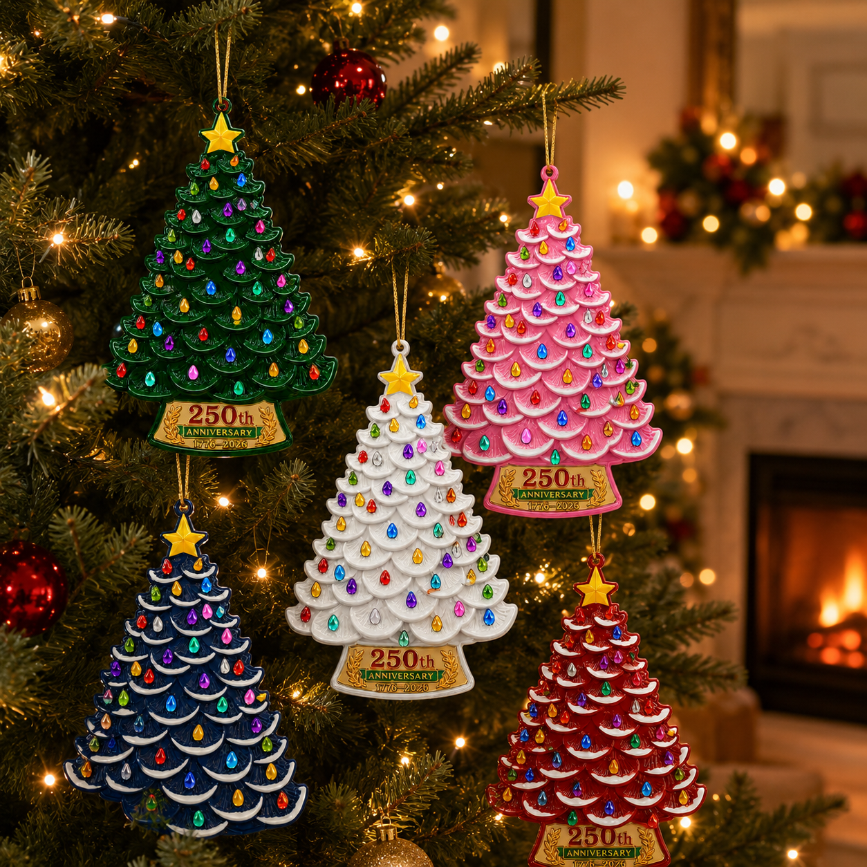 ❤️🔥Last 30pcs🔥🔥2026 America 250th Anniversary Nostalgic Christmas Tree Ornament