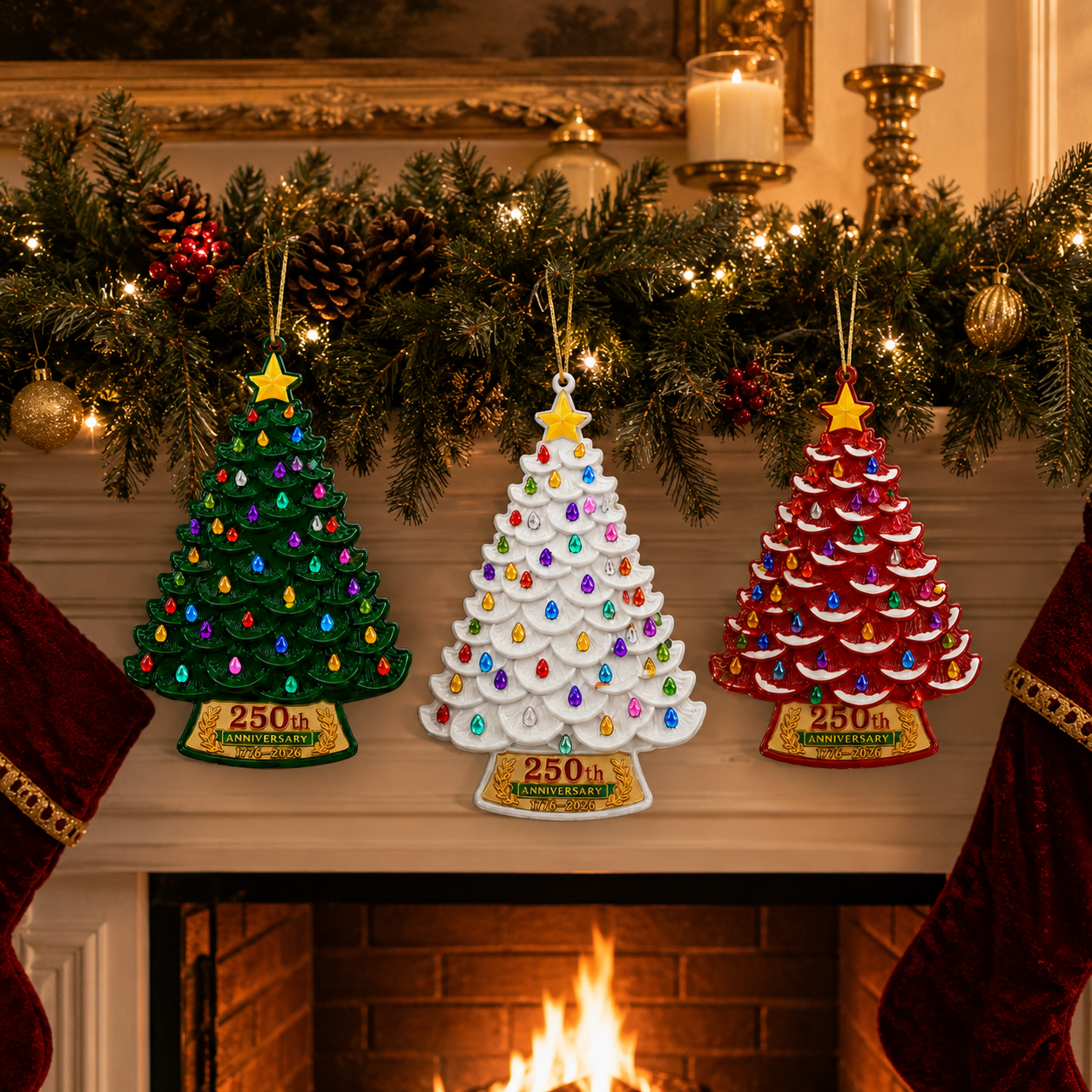❤️🔥Last 30pcs🔥🔥2026 America 250th Anniversary Nostalgic Christmas Tree Ornament