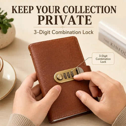 Locking Banknote Collection Booklet | Holds 100 Bills