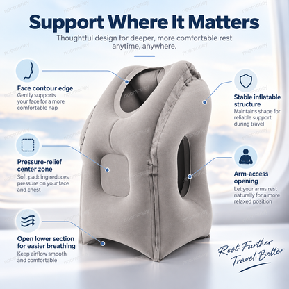 ✈️ Inflatable Travel Pillow – Rest More Comfortably on Every Journey