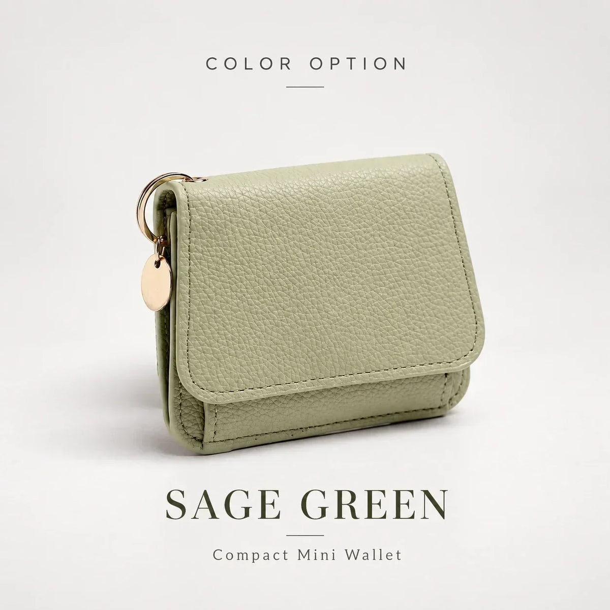 ✨Compact PU Leather Card Wallet with ID Window & Coin Pocket