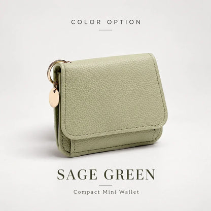 ✨Compact PU Leather Card Wallet with ID Window & Coin Pocket