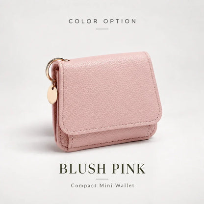 ✨Compact PU Leather Card Wallet with ID Window & Coin Pocket