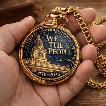 🎉🇺🇸 Limited Edition!🔥🔥 America 250th Anniversary Commemorative Pocket Watch — 1776-2026