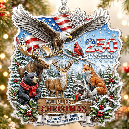 USA 250th Anniversary Christmas Ornament